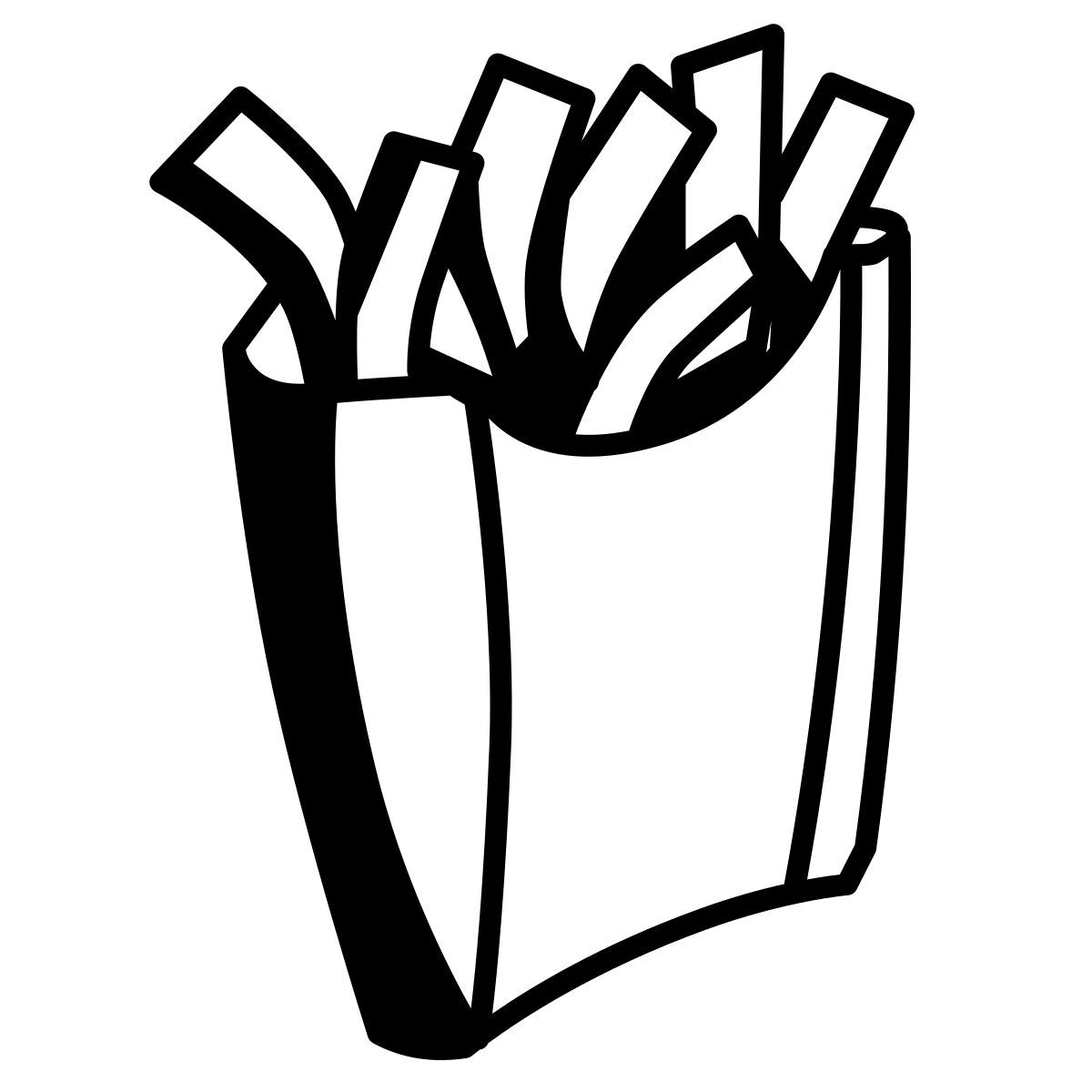 comic style cornet de glace icon