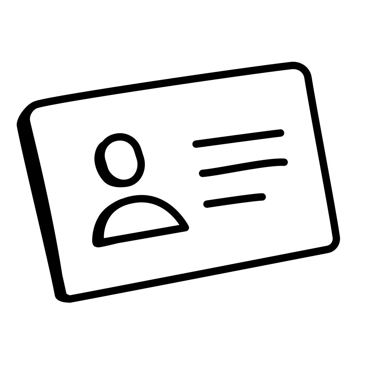 comic style carta d'identità icon