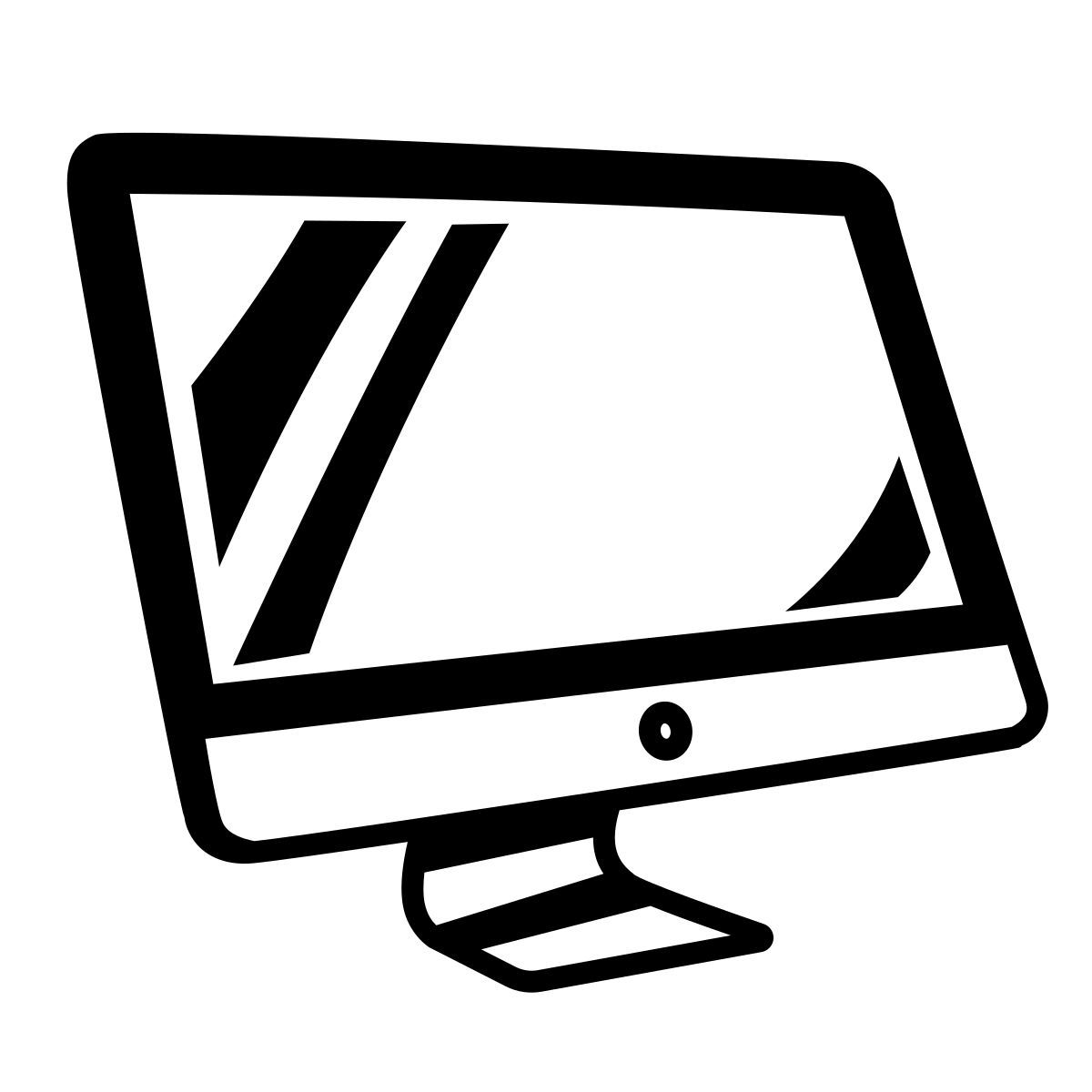 comic style imac icon