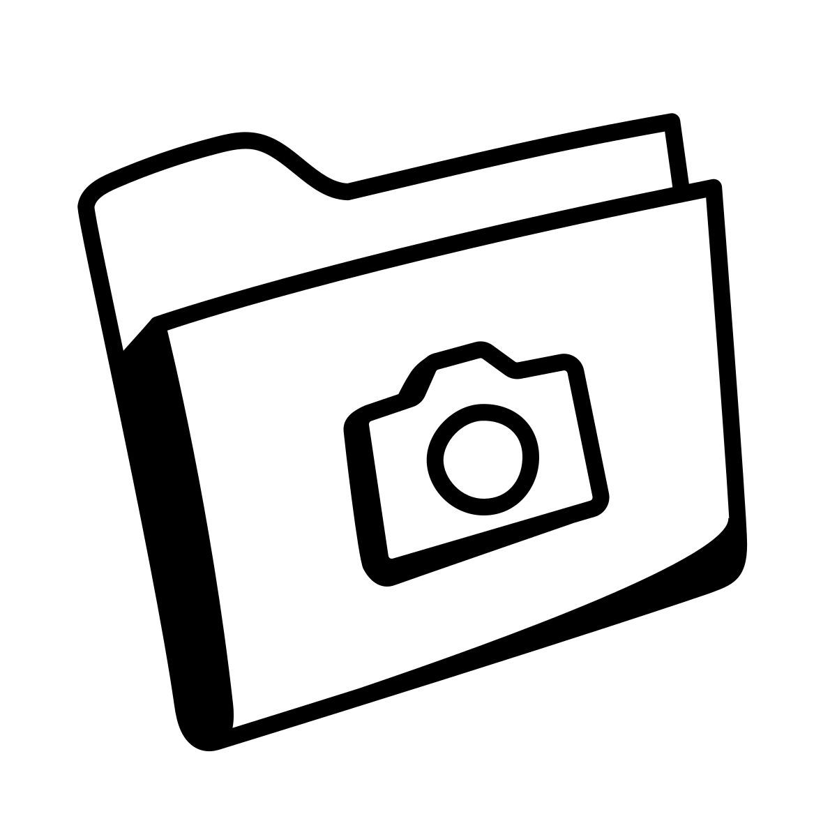 comic style bilder ordner icon