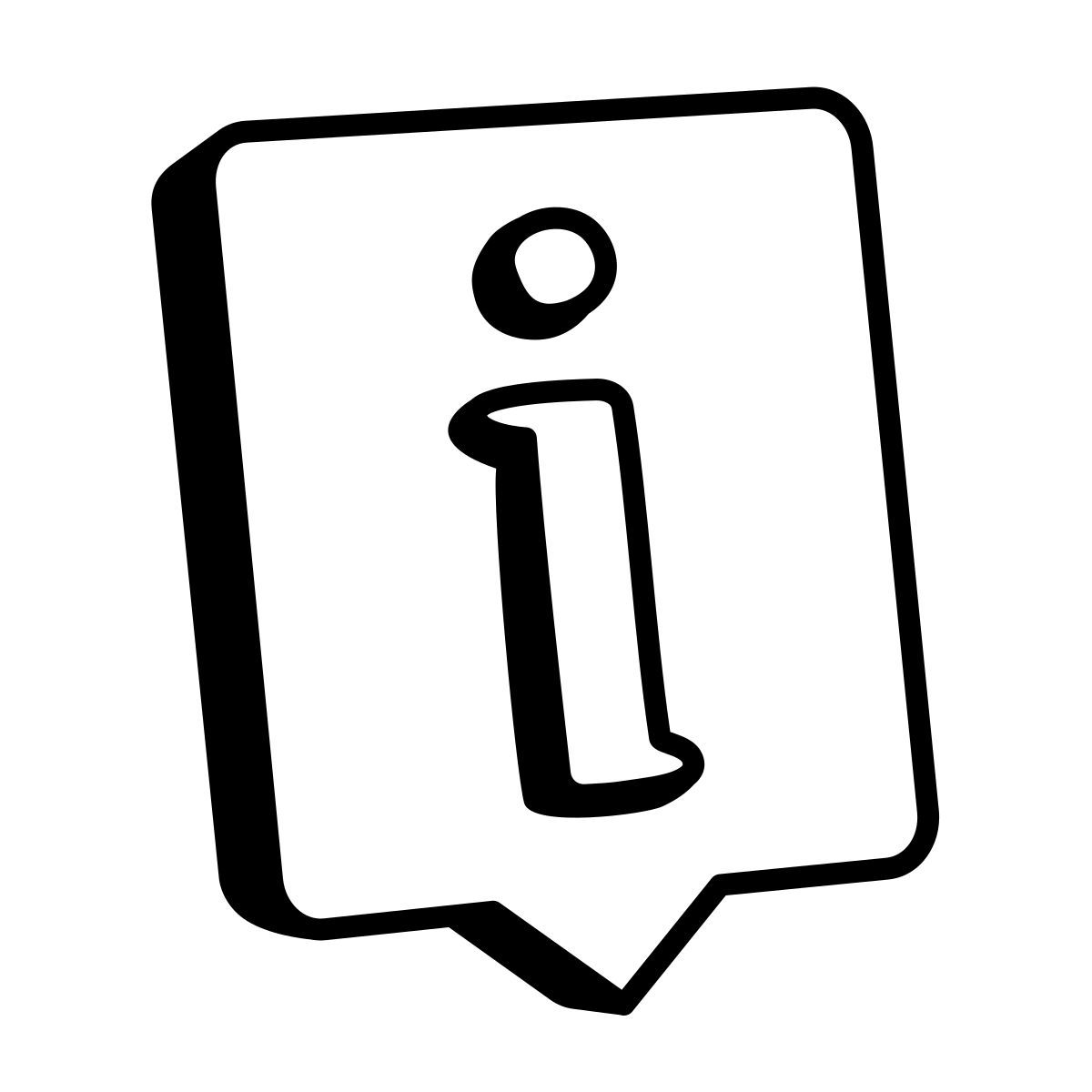 comic style info popup icon