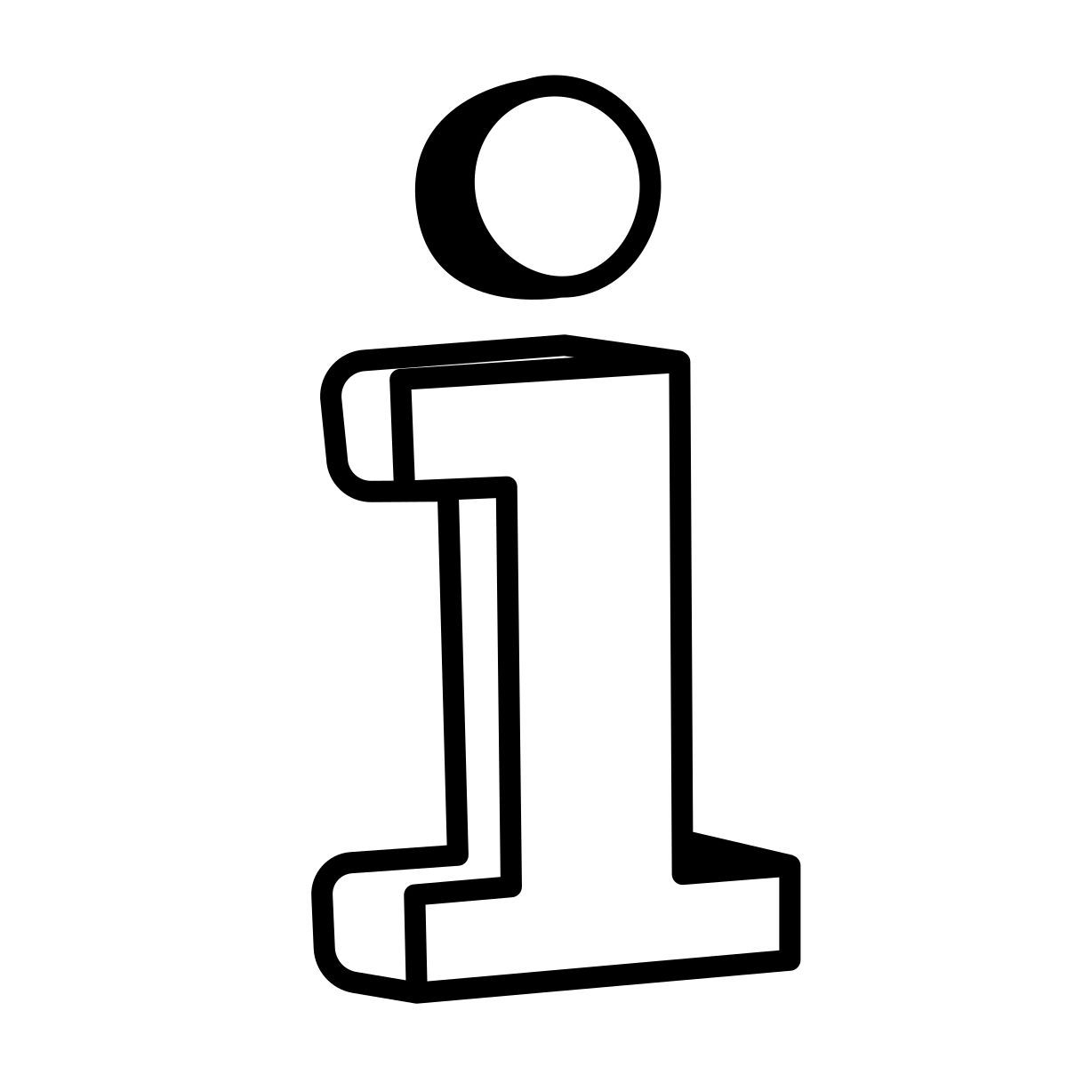 comic style information icon
