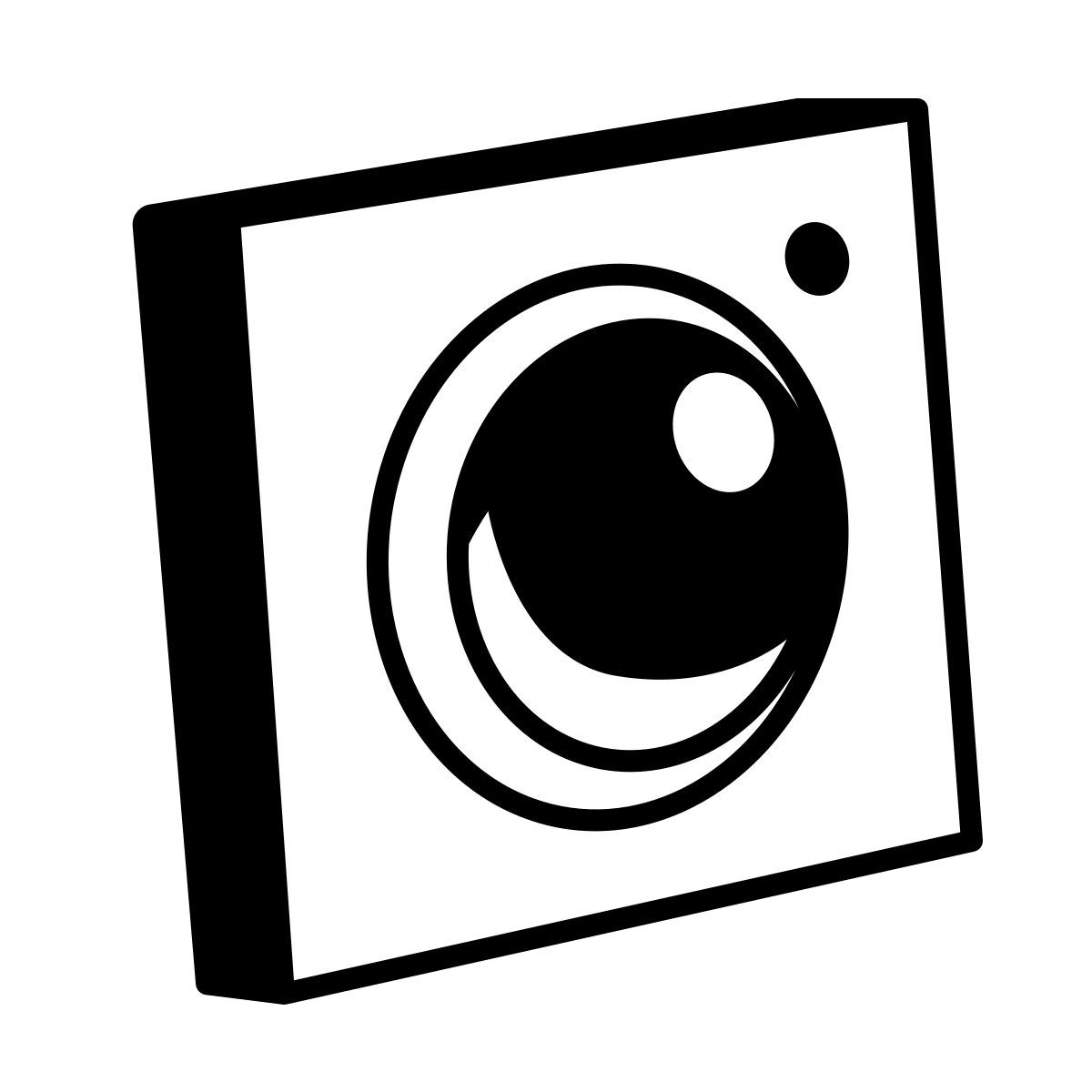 comic style webcam integrada icon
