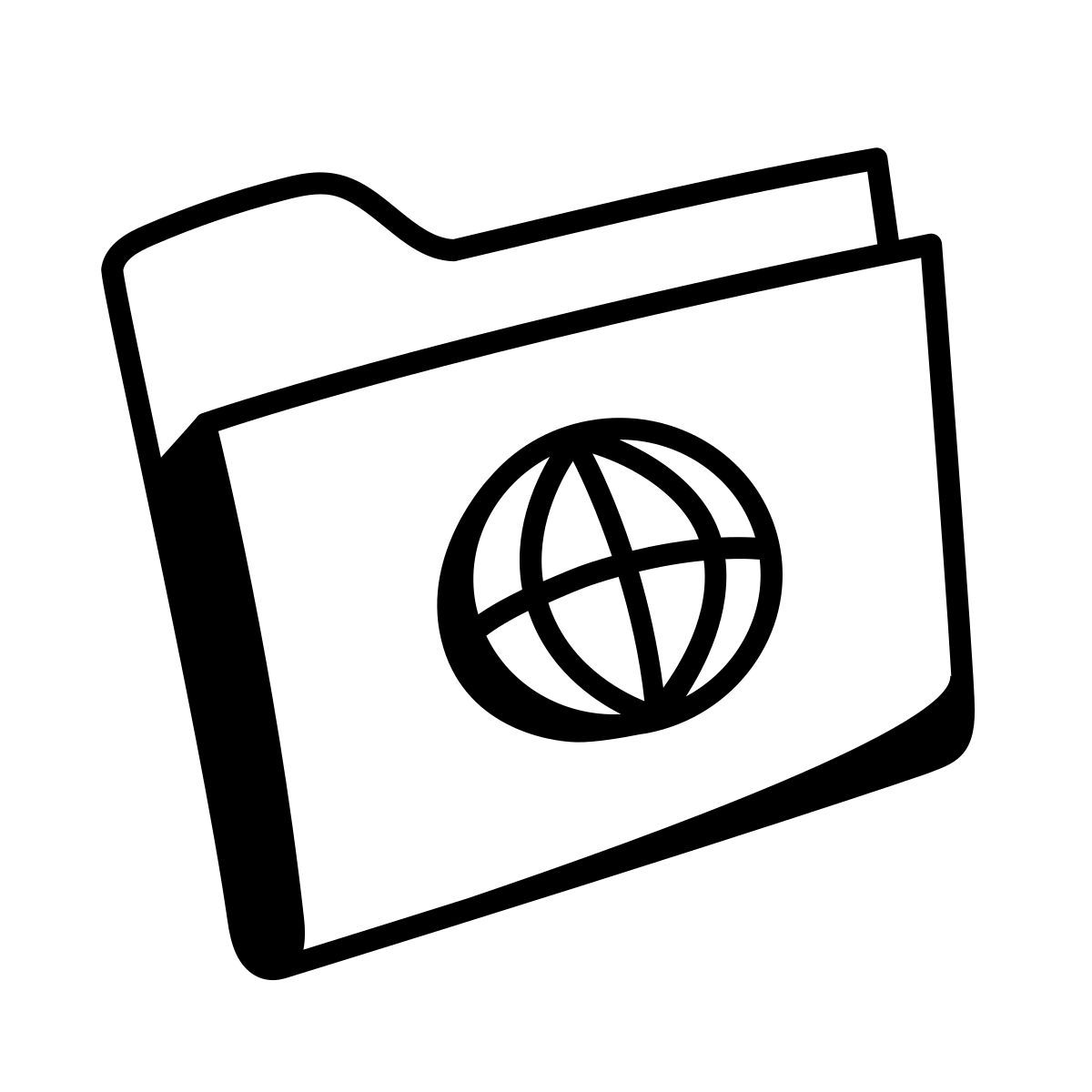 comic style ordner "internet" icon