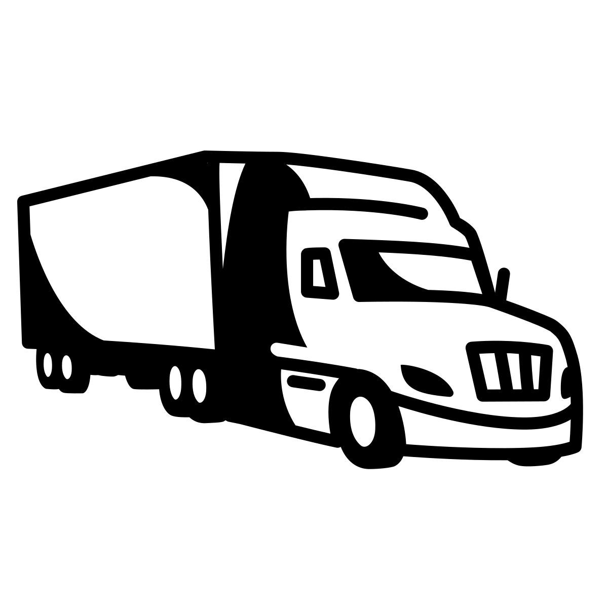 comic style 州际公路卡车 icon