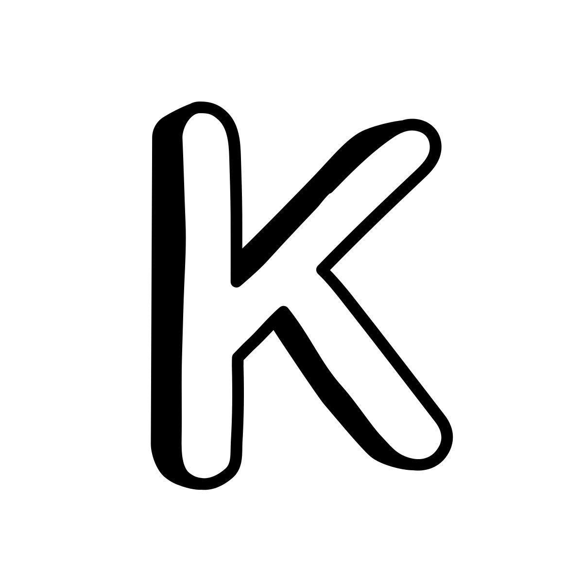 comic style k icon