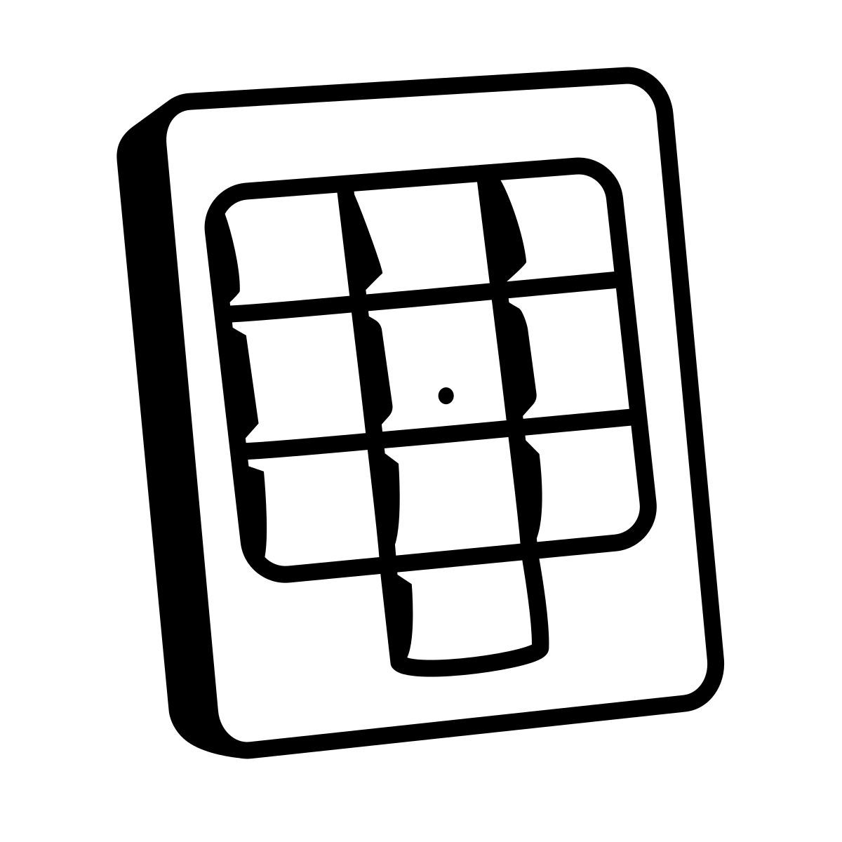 comic style teclado icon