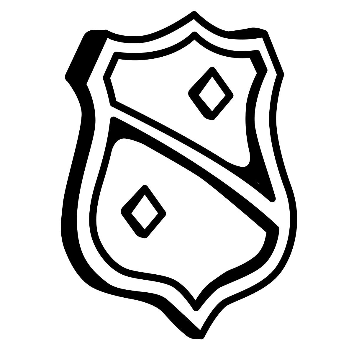 comic style ritterschild icon