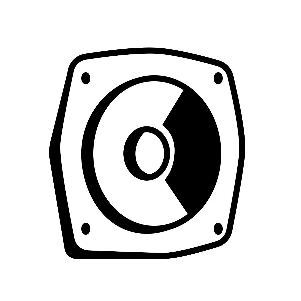 comic style loudspeaker icon