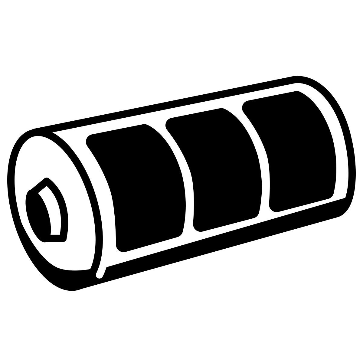 comic style batterie faible icon