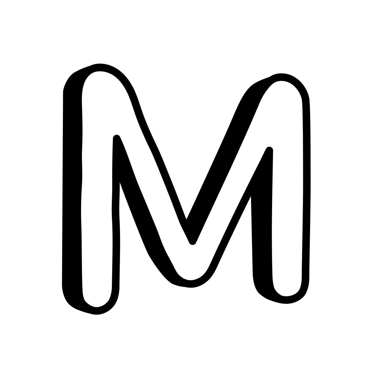 comic style m icon