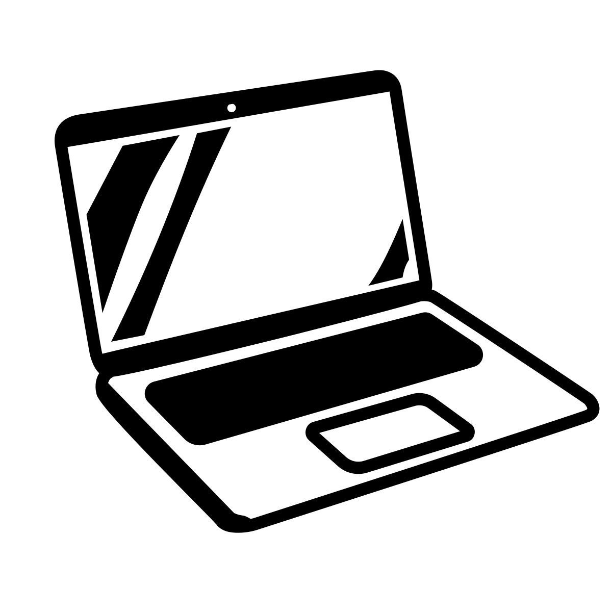 comic style macbook icon