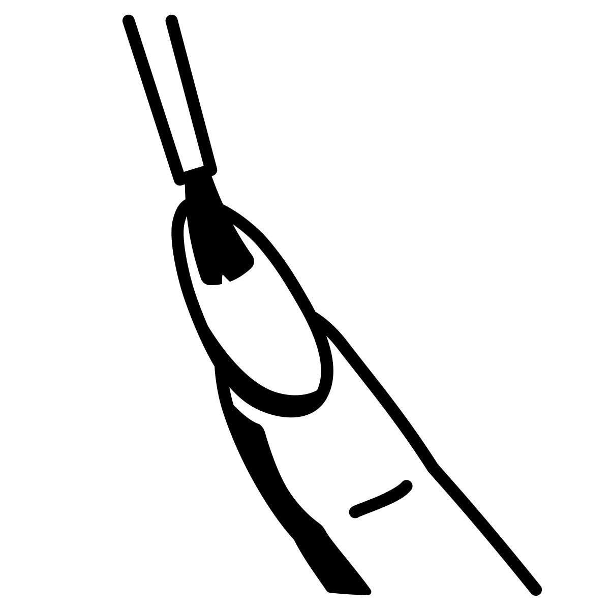 comic style manucure icon
