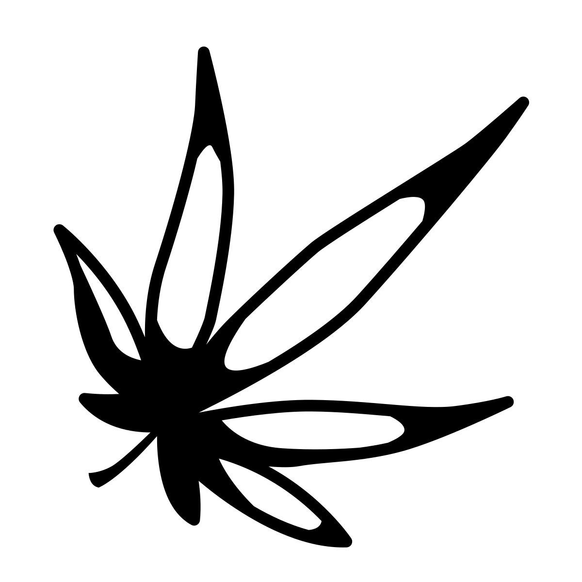 comic style marijuana icon