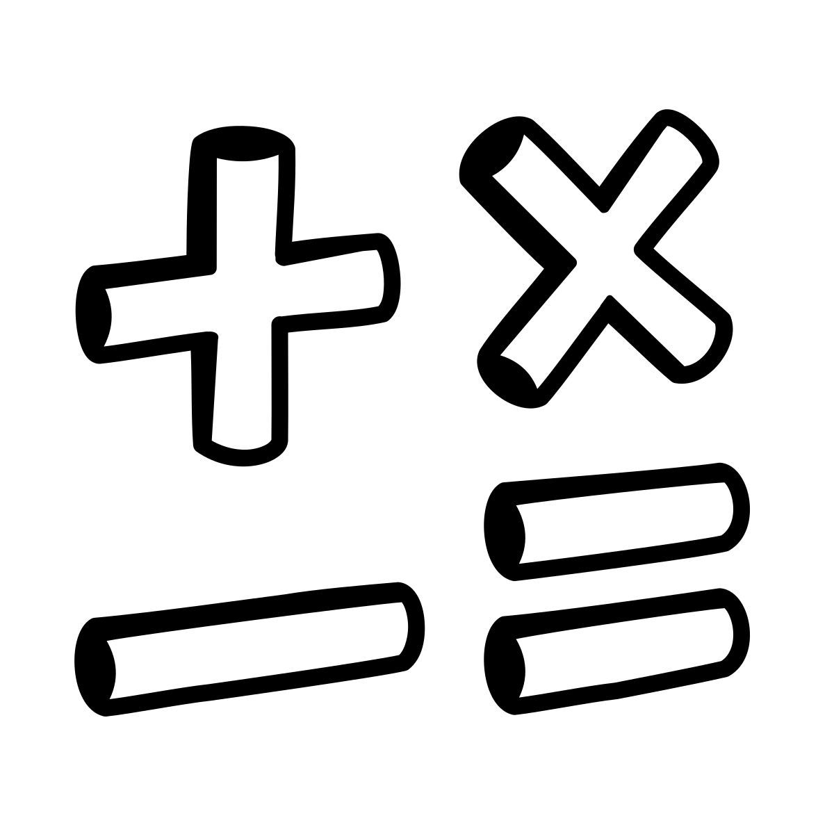 comic style mathe icon