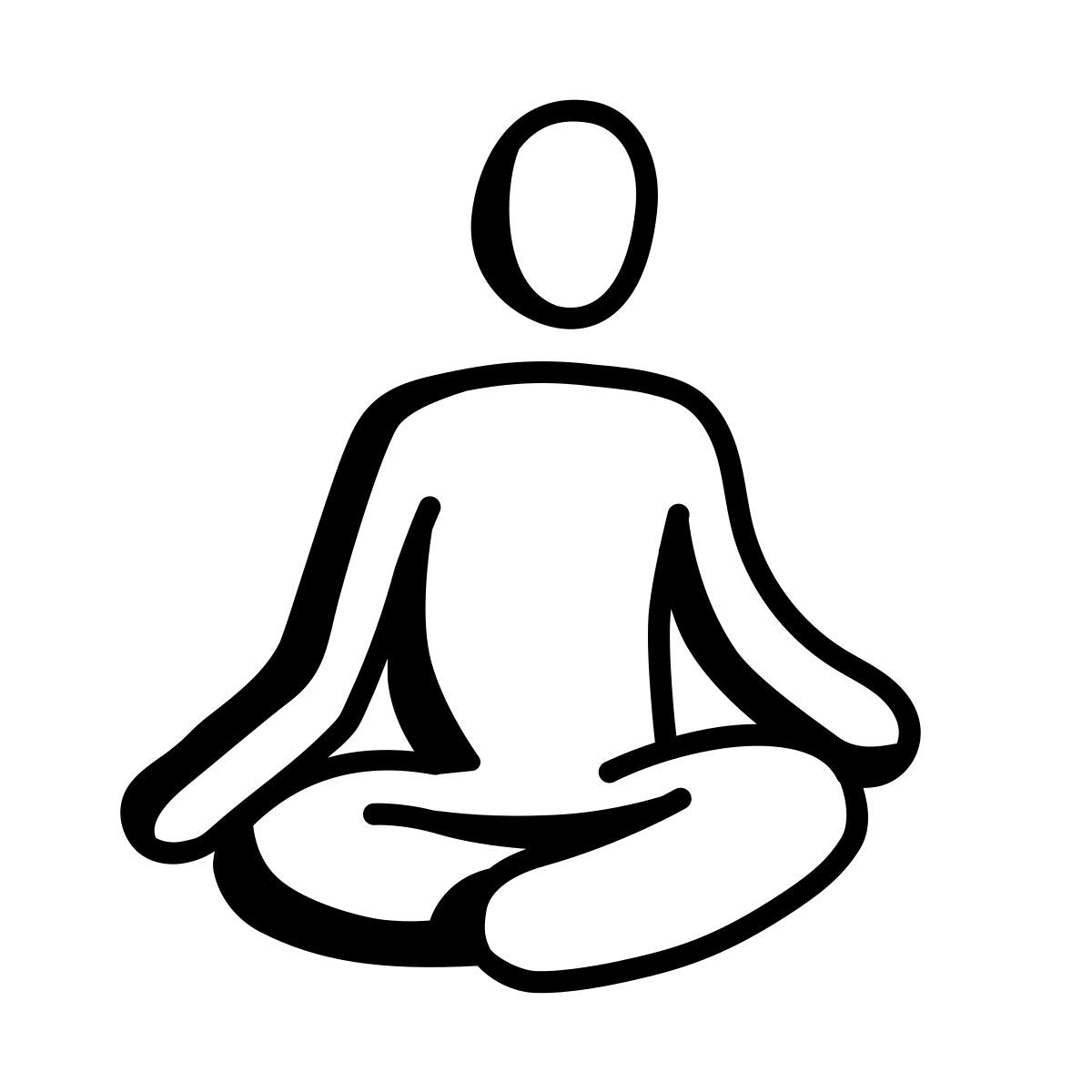 comic style guru in meditazione icon