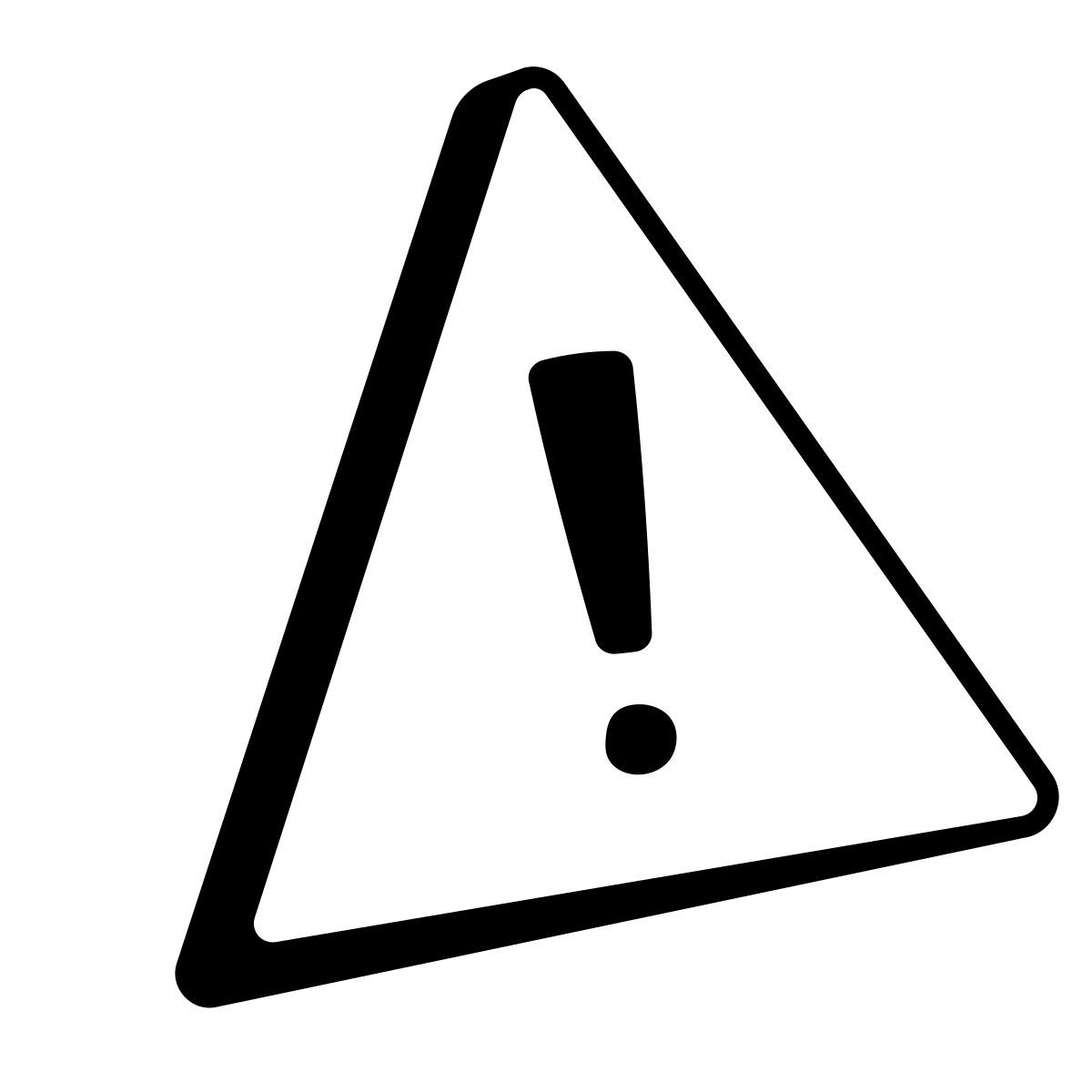 comic style medium risk icon