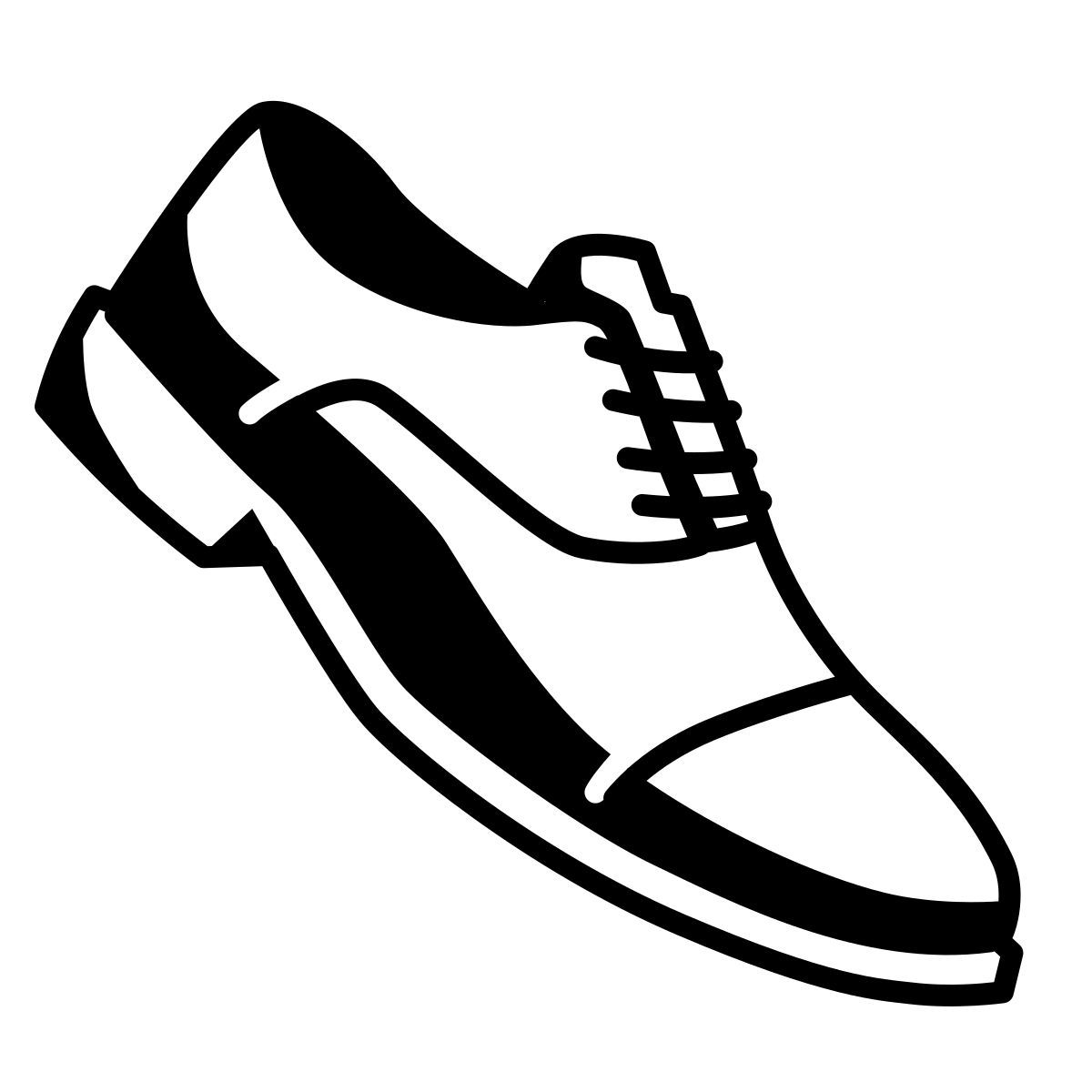 comic style footwear icon