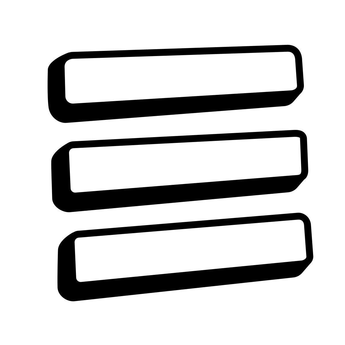 comic style menú icon