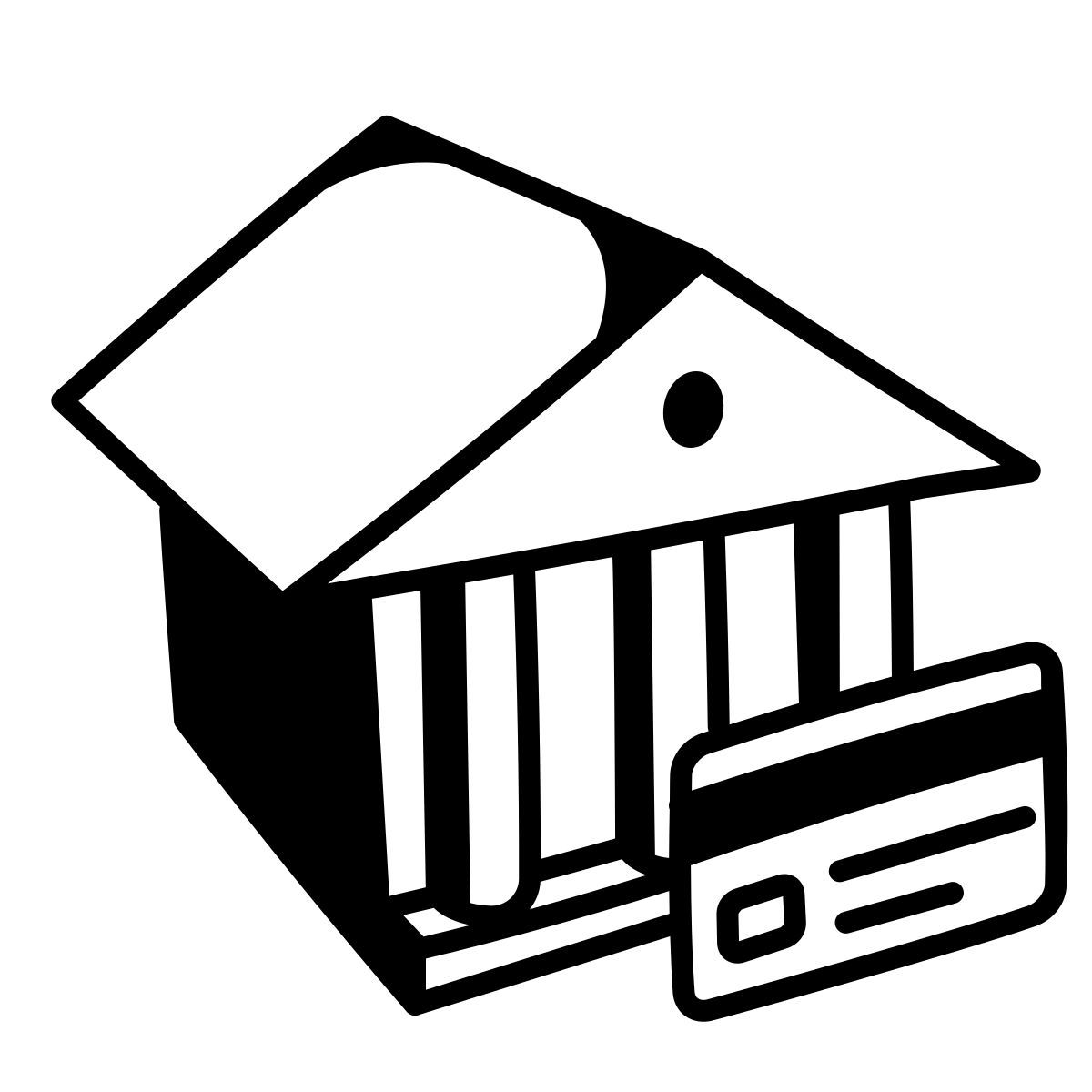 comic style conto merchant icon