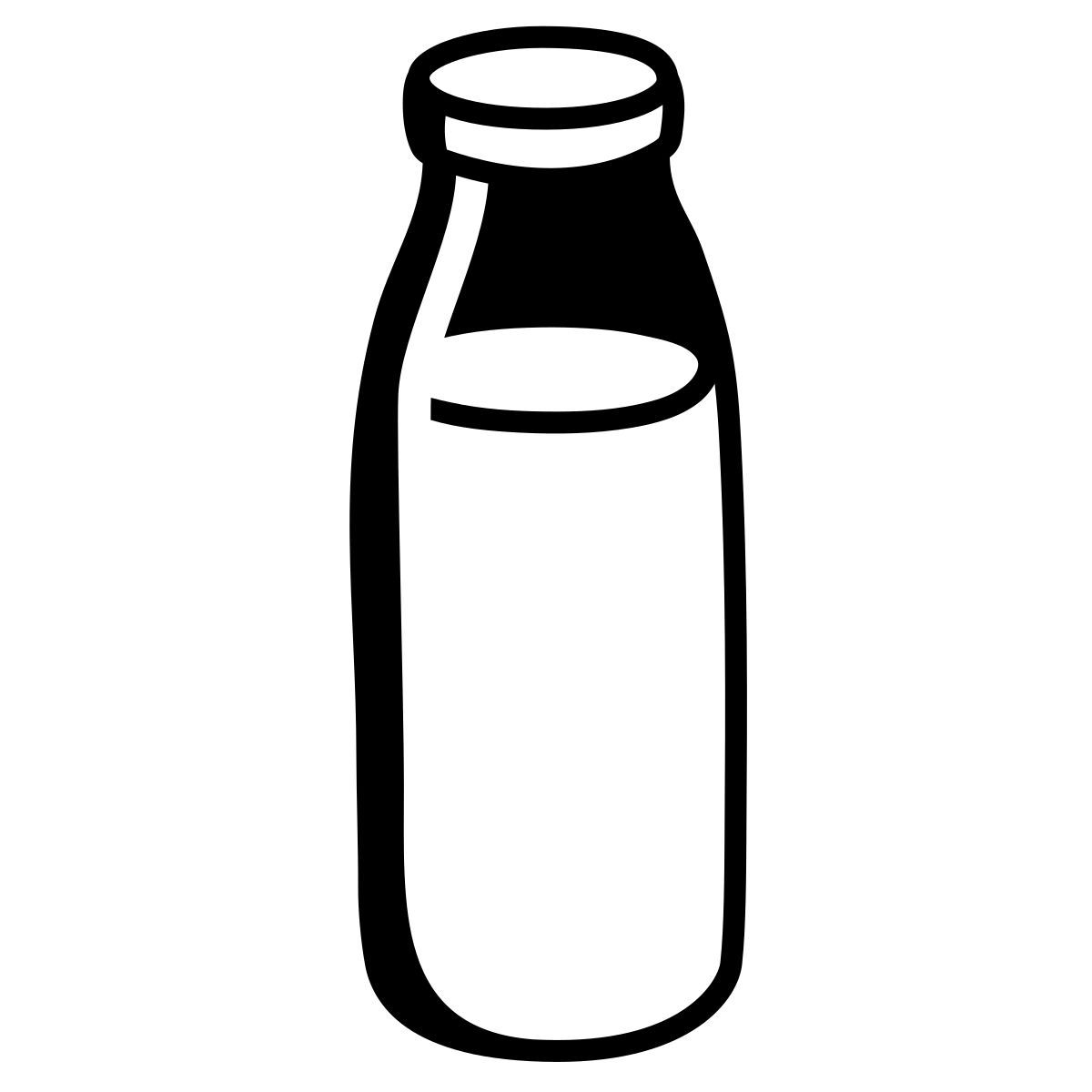 comic style milchflasche icon