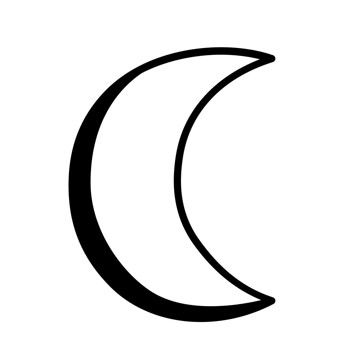 comic style mond symbol icon