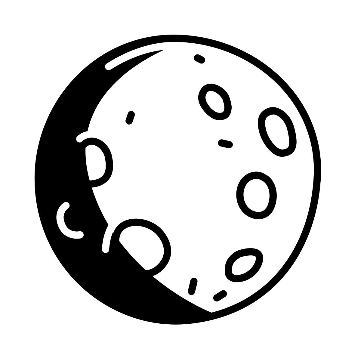 comic style luna icon