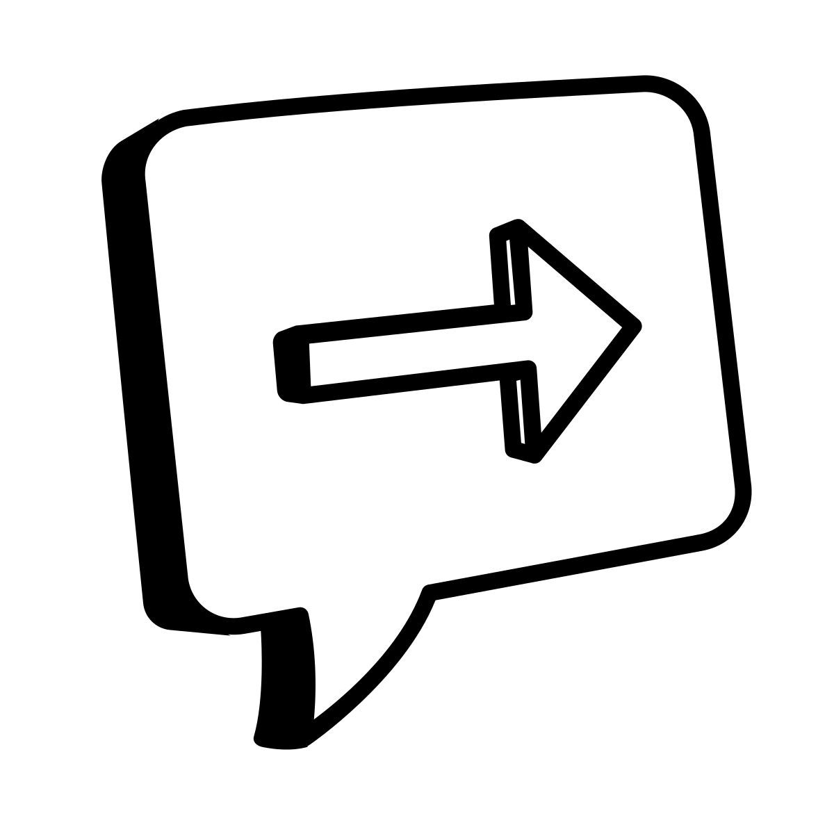 comic style topic moved icon