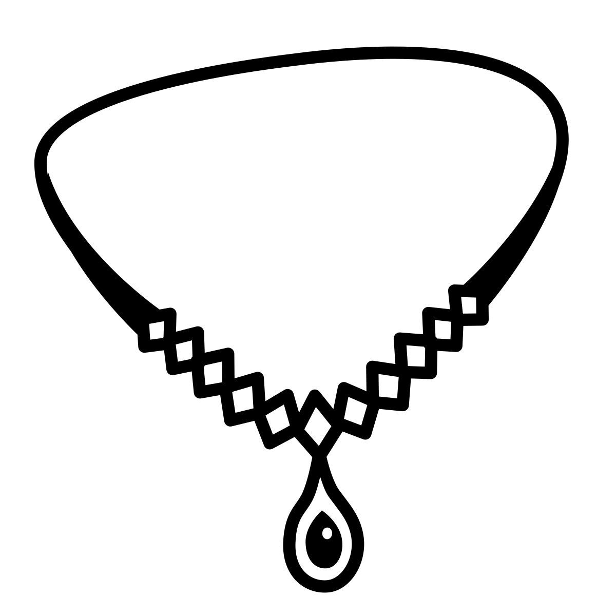 comic style 项链 icon