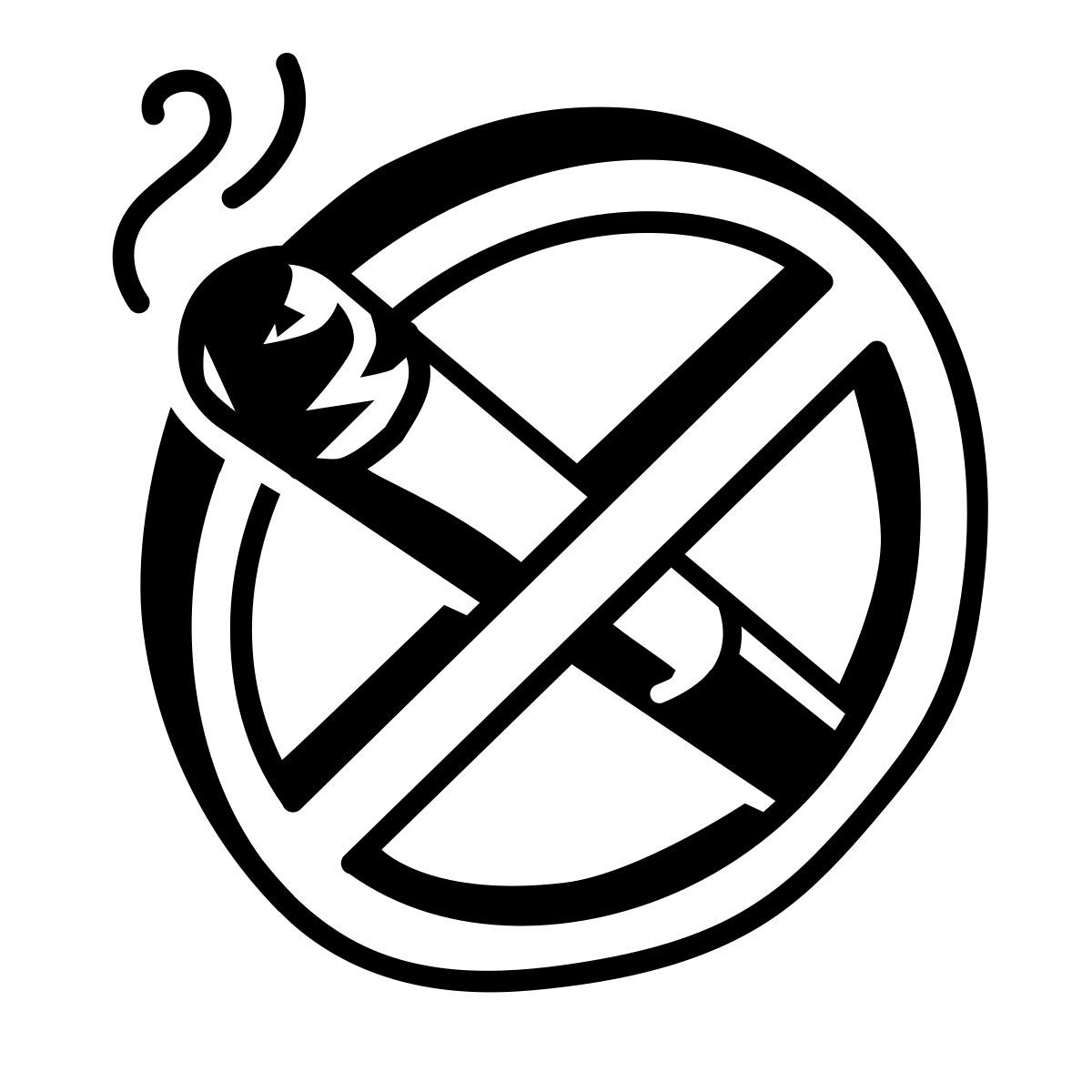comic style 喫煙禁止 icon