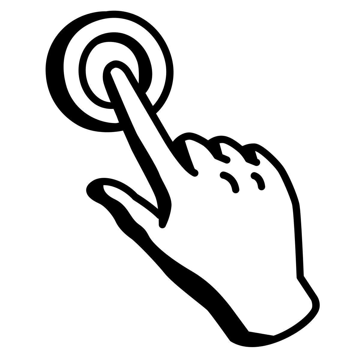 comic style natural user interface 2 icon