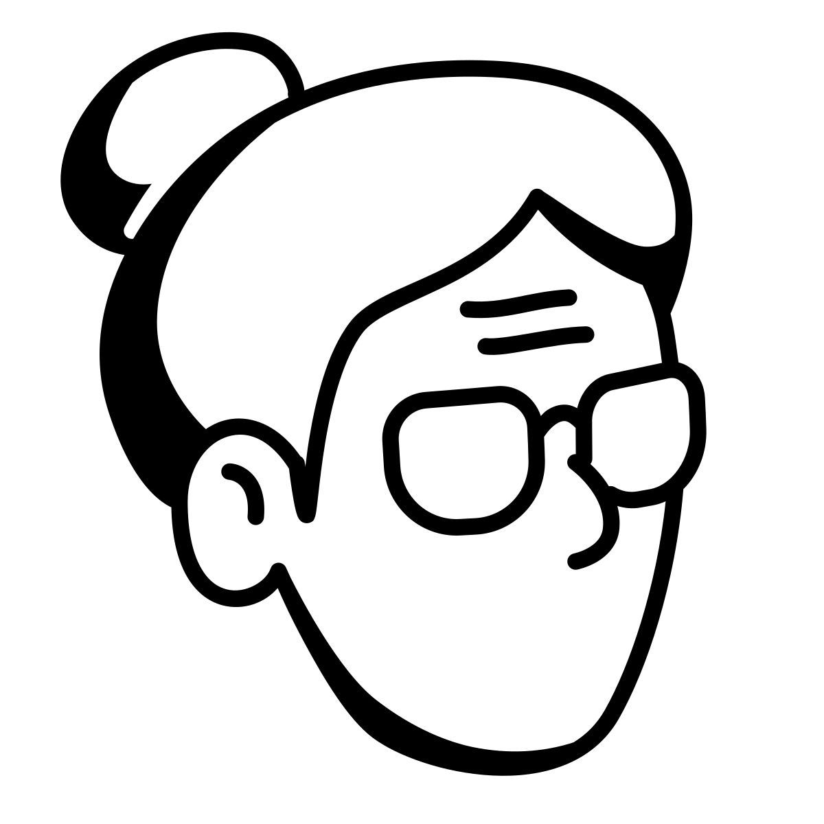 comic style idosa icon