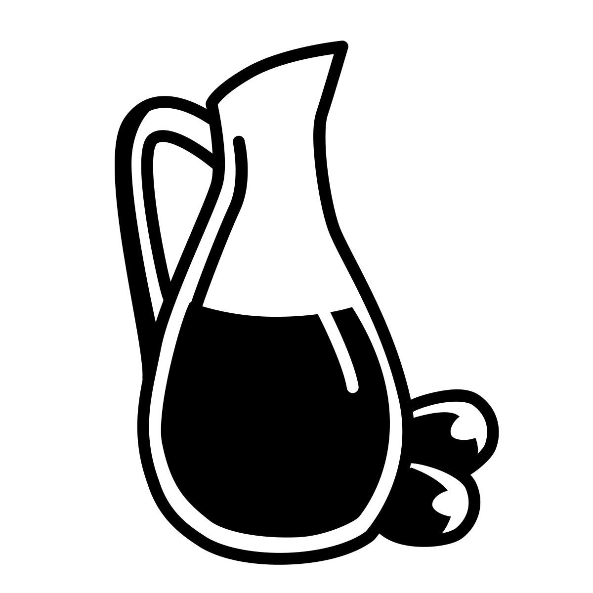comic style olivenöl icon