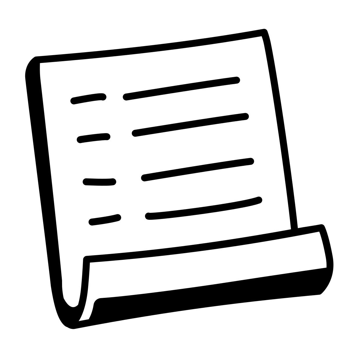 comic style order history icon