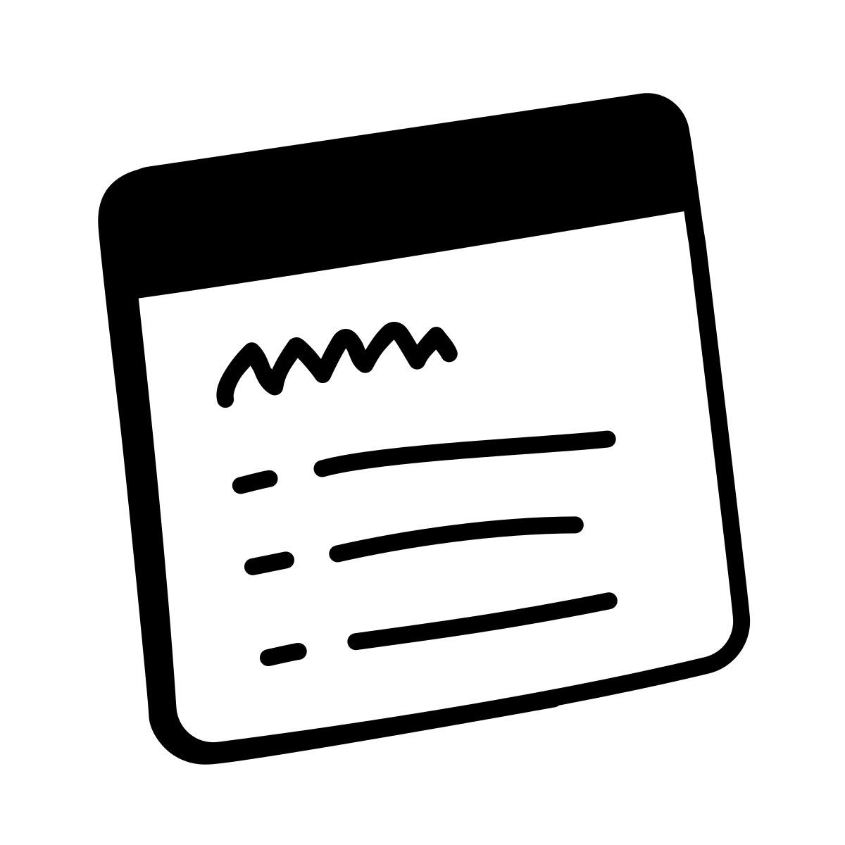 comic style bullet list icon