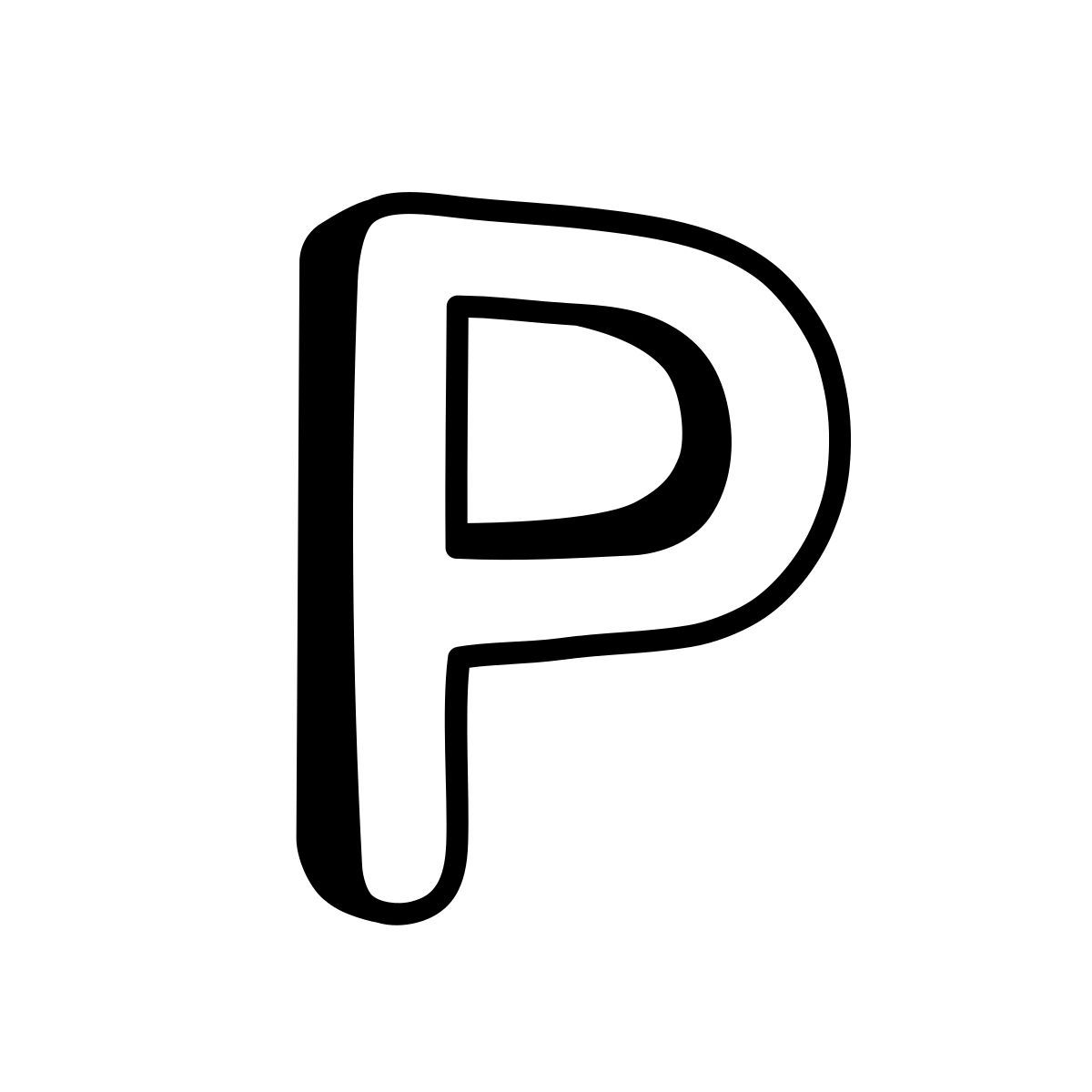 comic style p icon