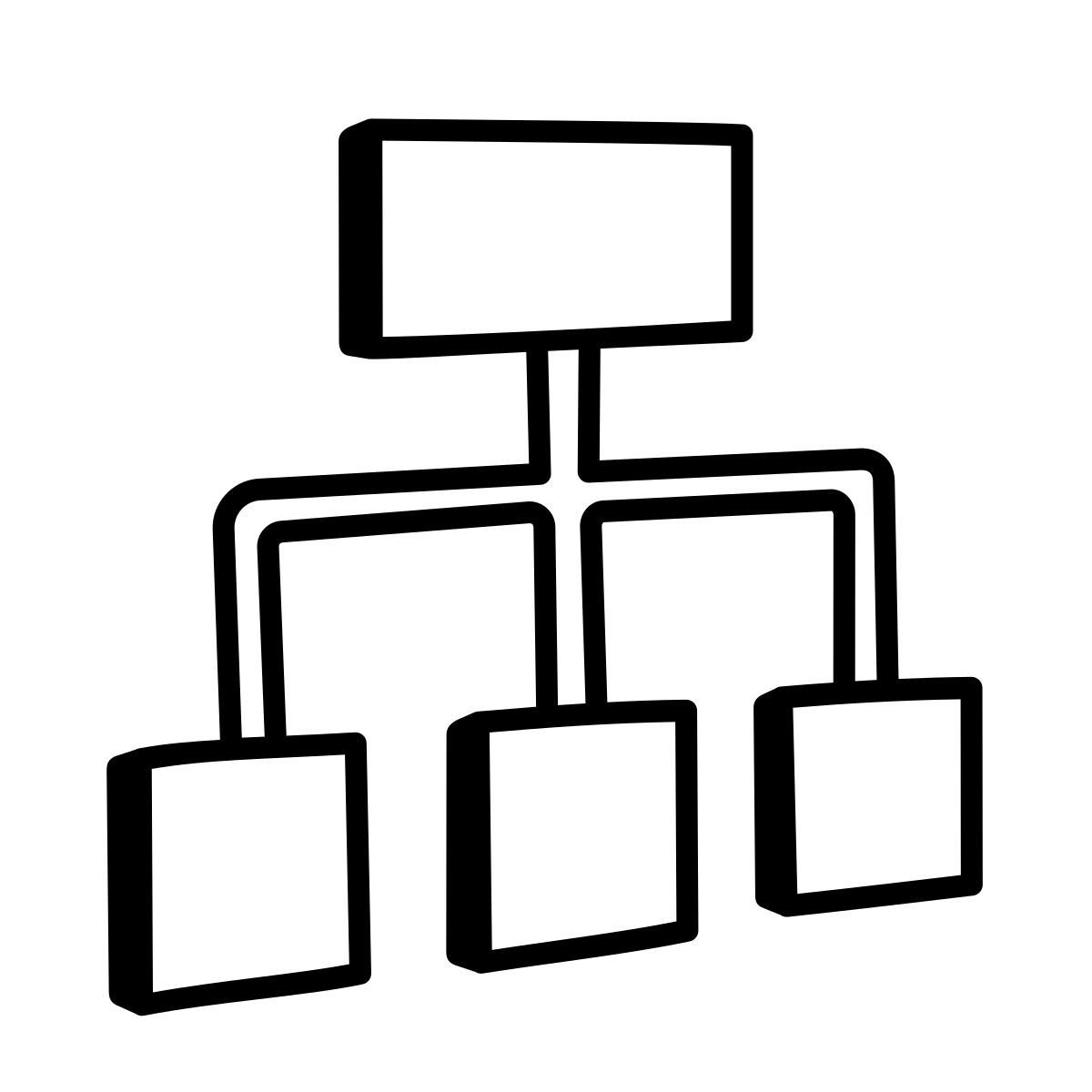 comic style hierarchy icon