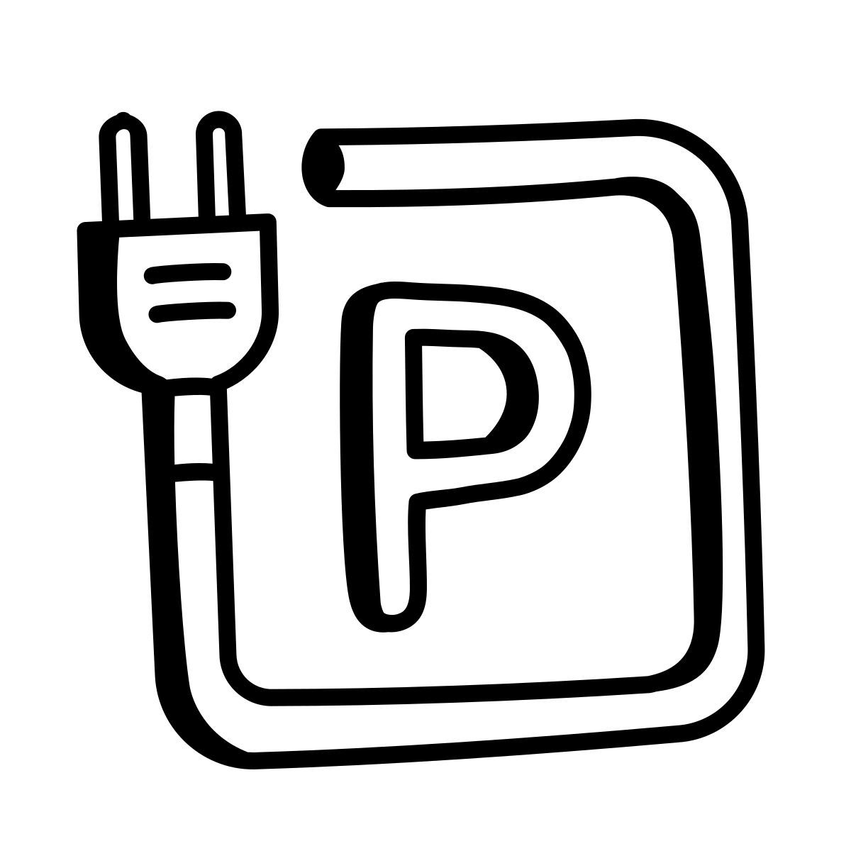 comic style parking et rechargement icon