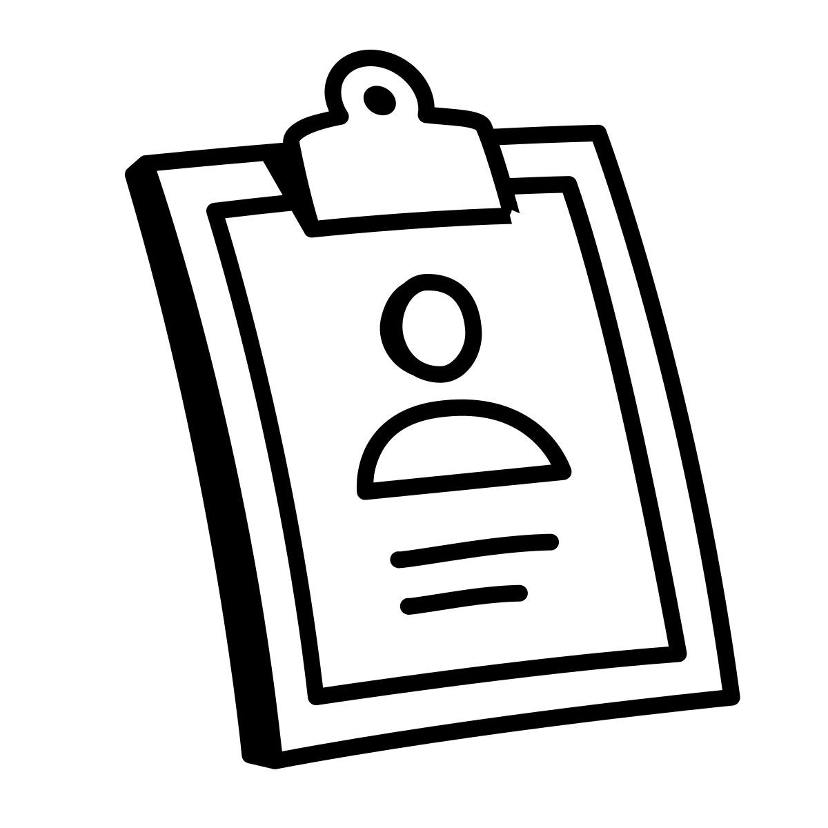 comic style cv icon