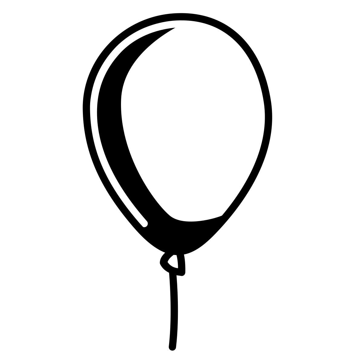 comic style partyballon icon