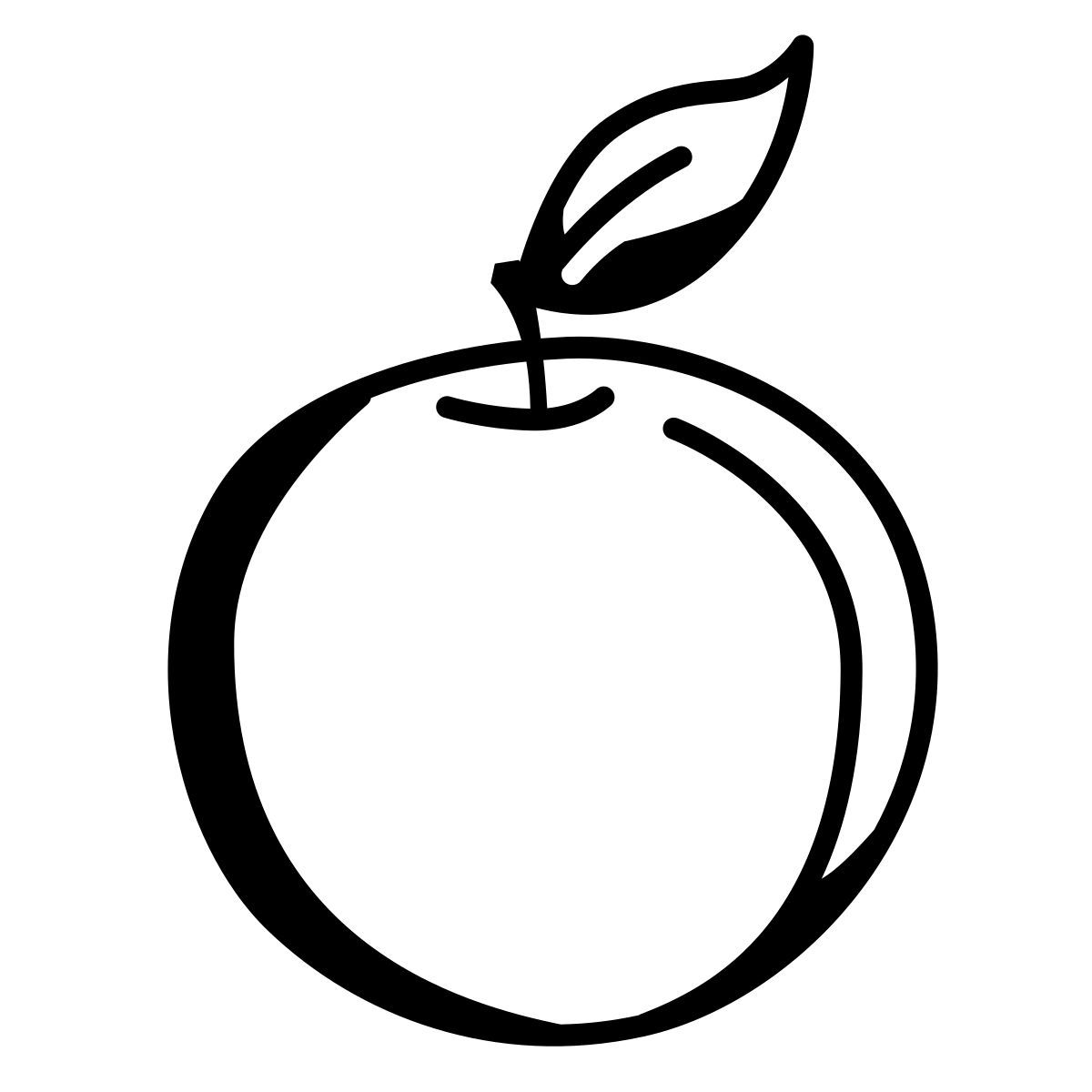 comic style pfirsich icon