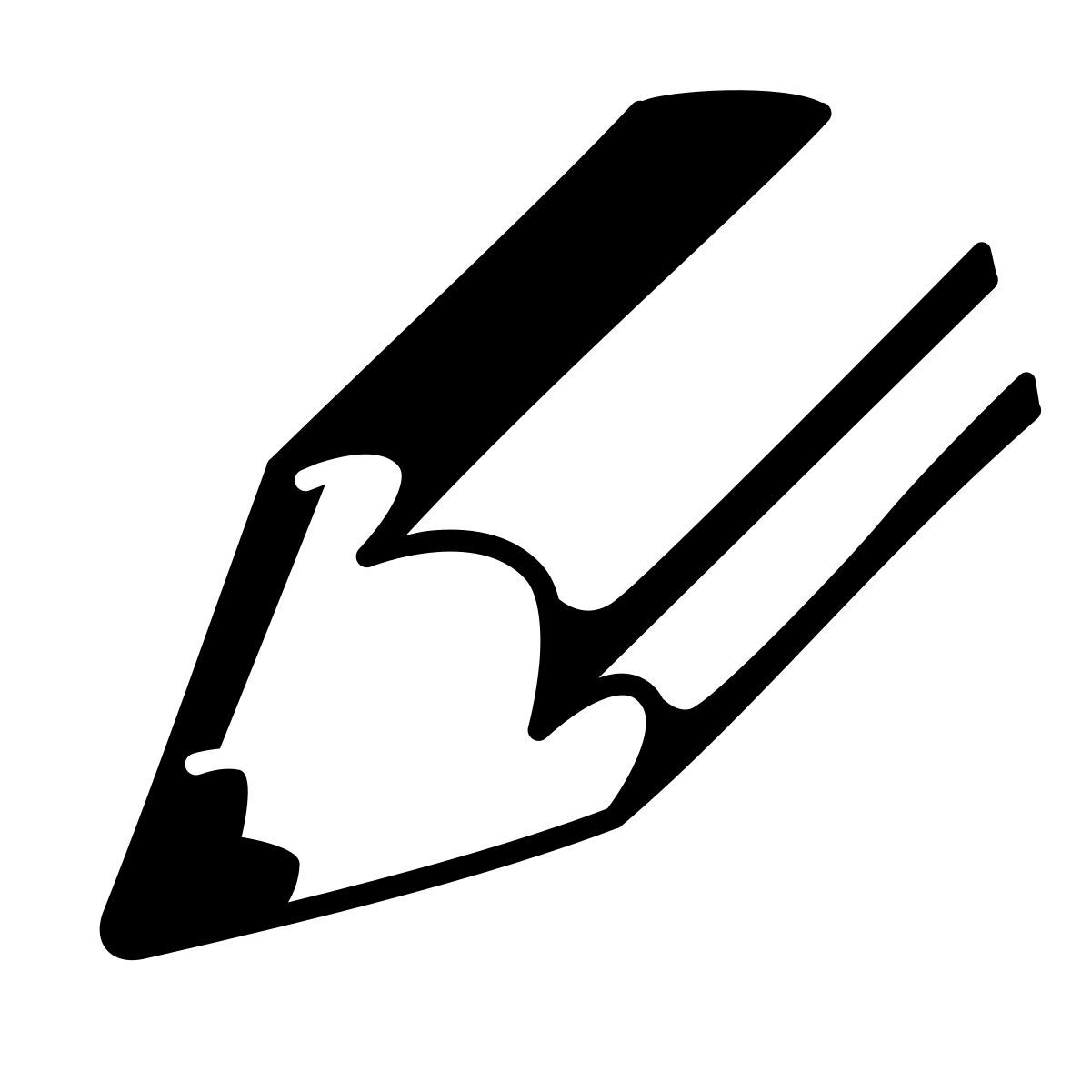 comic style bleistiftspitze icon