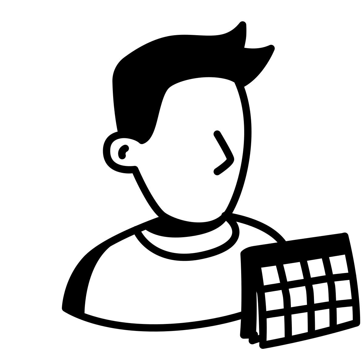 comic style 人カレンダー icon