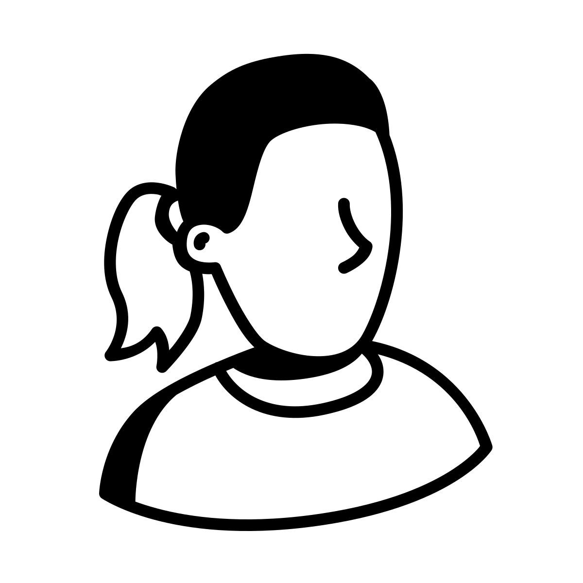 comic style user icon