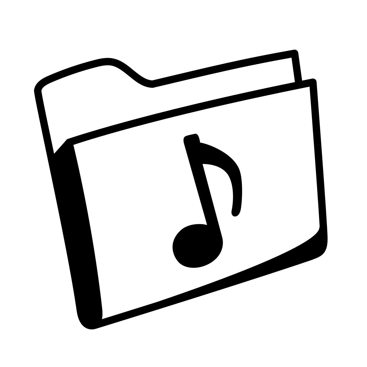 comic style dossier musique icon