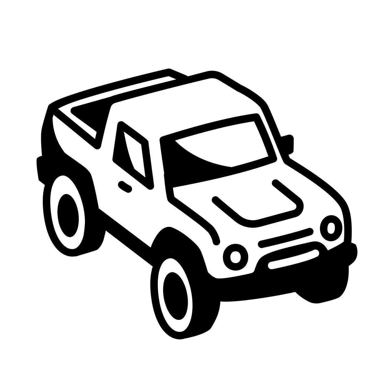 comic style pick up icon