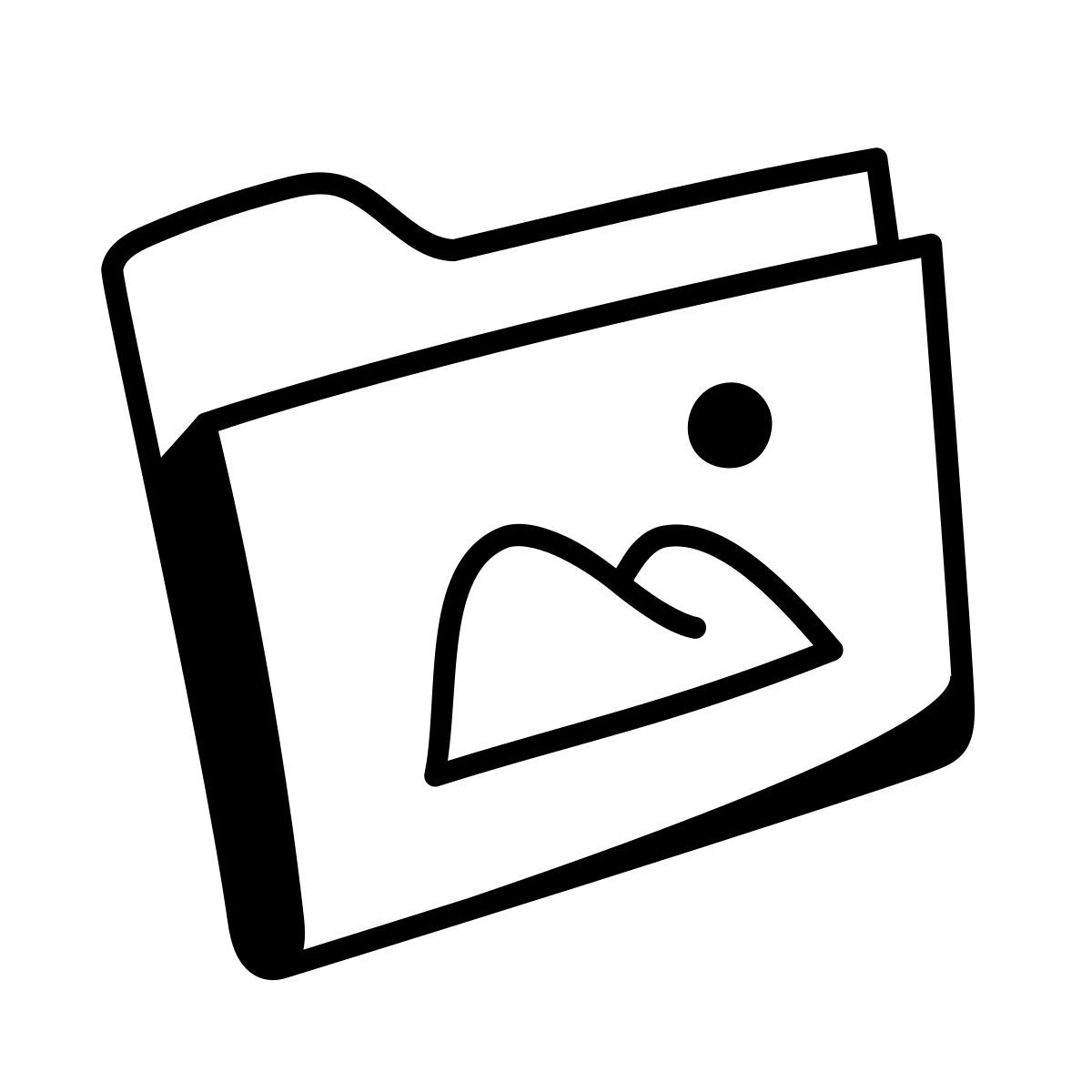 comic style 사진 폴더 icon