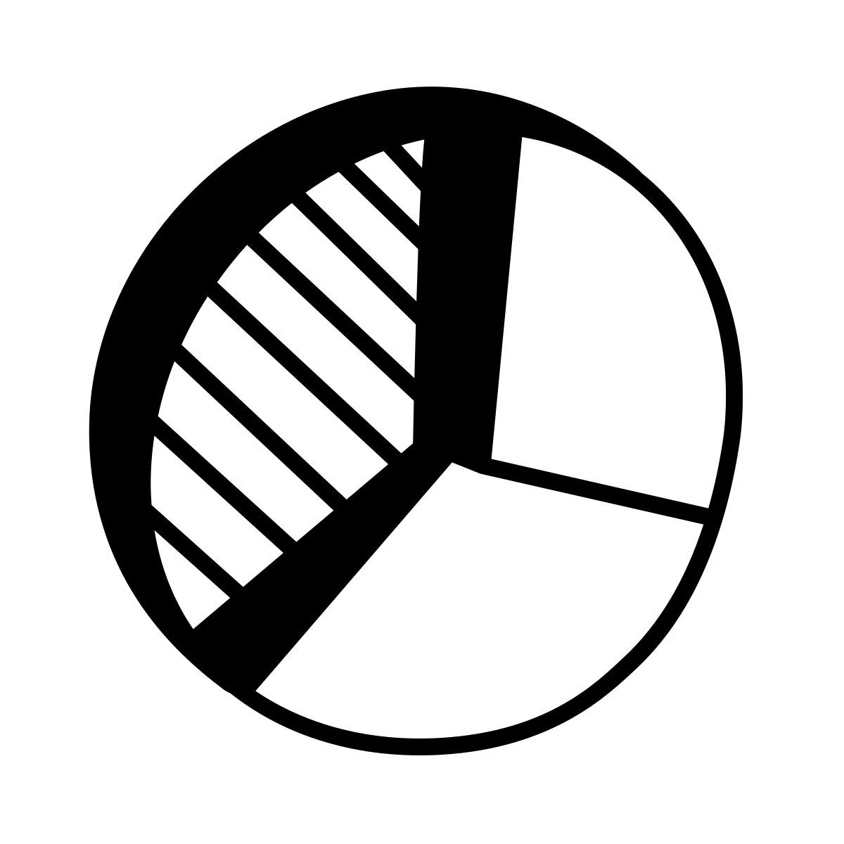 comic style kreisdiagramm icon