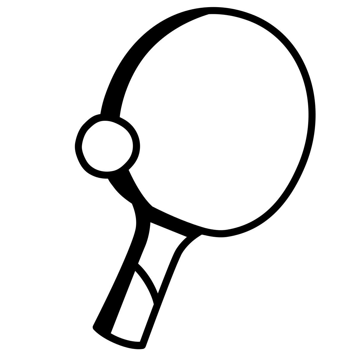 comic style ping pong icon