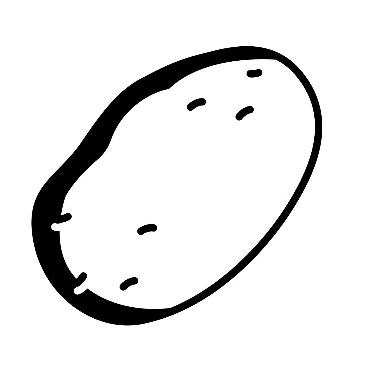 comic style patata icon